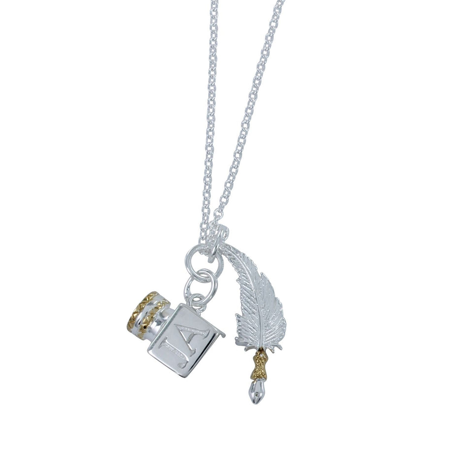NEW & Exclusive! Jane Austen's House Quill & Ink Pendant Necklace